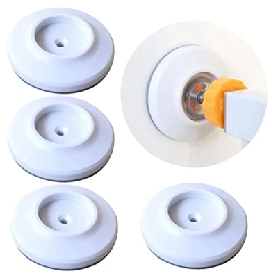 Afbeelding van 4 stuks veiligheid babyhek wandbeschermer trappoort uitbreiding muurbesparing voor baby, huisdier, trap, deur, muur oppervlak (rond)