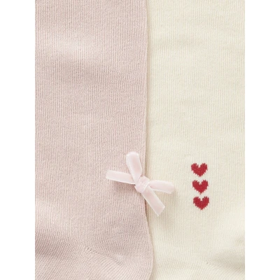 Afbeelding van Vertbaudet Set met 2 paar maillots fantasie in tricot voor babymeisjes