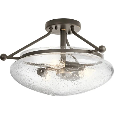 Afbeelding van Kichler LED Plafondlamp Belle 3X E14 Max 40W Dimbaar Olde Bronze