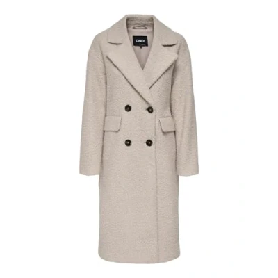 Afbeelding van ONLY Onlvaleria Piper COAT Mantel, Dames, Maat: XS, Pumice stone