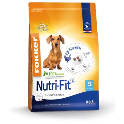 Afbeelding van 3x Fokker Hondenvoer Nutri Fit S 2,5 kg