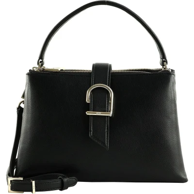 Afbeelding van DKNY Deena Handtas, Dames, Maat: One Size, Black/gold