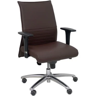 Afbeelding van Piqueras Y Crespo (PIQU7) Albacete fauteuil, kunstleer, chocolade, bureaustoelen, eenheidsmaat