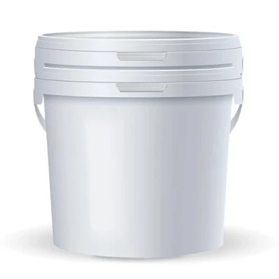 Afbeelding van POSH emmer met deksel, 2 l, wit, kunststof, geschikt voor levensmiddelen, lekvrij, geurloos, robuust, stabiel, luchtdicht, handvat (2, liter)