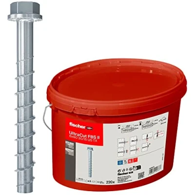 Afbeelding van Fischer 563925 UltraCut FBS II 8x80 30/15 US Eimer(220) Betonschroef 8 mm 80 220 stuk(s)