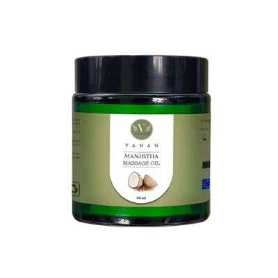 Afbeelding van Manjistha Massageolie 90 ml Natuurlijke kalmerende &amp; verhelderende huidverzorging
