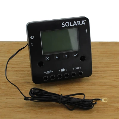Afbeelding van Laadregelaar Solara met LCD, 12 24V, 10A 20A DUO 10 Ampère