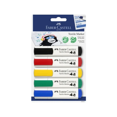 Afbeelding van Viltstift Faber Castell textiel assorti