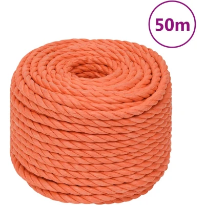 Afbeelding van vidaXL Werktouw 10 mm 50 m polypropeen oranje