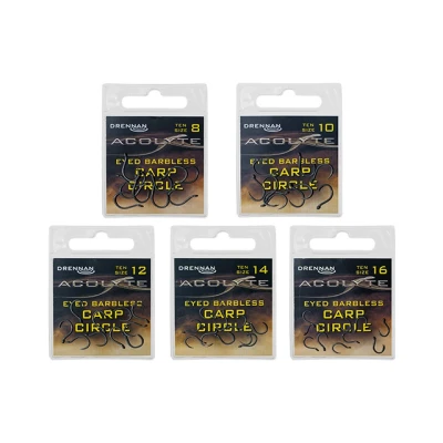 Afbeelding van Drennan Acolyte Carp Circle Eyed Barbless (10pcs) Maat : 12