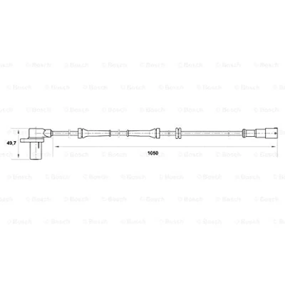 Afbeelding van Bosch ABS sensor 0 265 006 414