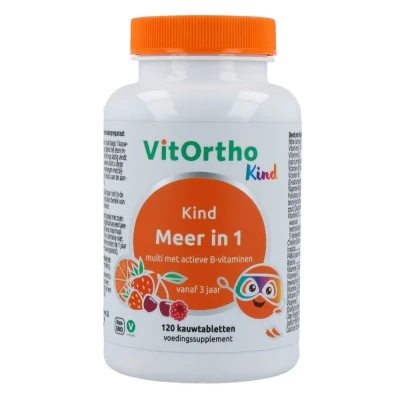 Afbeelding van Vitortho Meer In 1 Kind, 120 Kauw tabletten