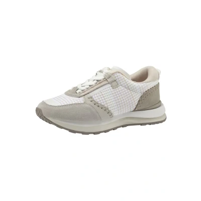 Afbeelding van Tamaris Fashletics Sneakers laag, Dames, Maat: 37, Offwhite comb Imitatieleer/ textiel