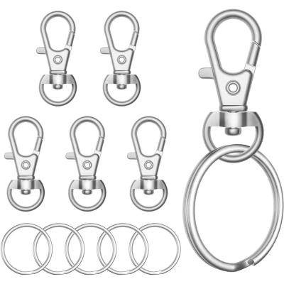 Afbeelding van Metalen Kreeft Klauw Sluiting Sleutelhanger Clips 100 stks