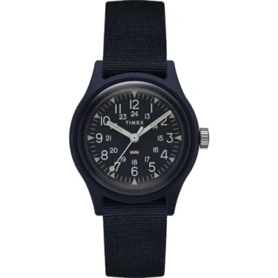 Afbeelding van Timex MK1 TW2T33800 Horloge Textiel Blauw Ø 28 mm