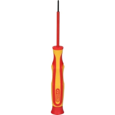Afbeelding van KS Tools, Schroevendraaiers, Precisieschroevendraaier met beschermende isolatie voor kruiskopschroeven PH, PH0 (Phillipps kruissleuf (PH))