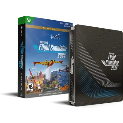 Afbeelding van Microsoft Flight Simulator 2024 Premium Deluxe Edition Steelbook Xbox Series X/S &amp; Windows Download