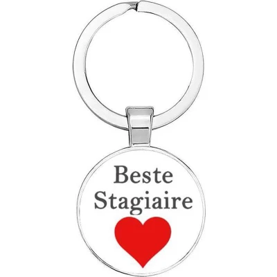 Afbeelding van Akyol Beste stagiaire Sleutelhanger Afscheidscadeau Afscheid Cadeau Stagiair stage Student Opleiding Leuk kado voor iemand die loopt 2,5 x CM