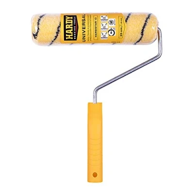 Afbeelding van HARDY WORKING TOOLS Schilderset, verfroller en van polyester, poolhoogte 13 mm, lengte 25 cm, diameter 48 zwart geel, A0180 519000
