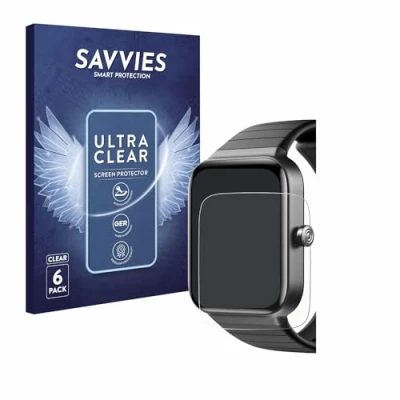 Afbeelding van Savvies Screenprotector voor aeac 13 1.8&quot; Folie Beschermfolie transparant (6 Stuks)