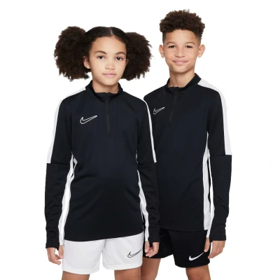 Afbeelding van Nike Performance DF ACADEMY23 Drill Unisex Longsleeve voor kinderen, Maat: 140 152, Black/white