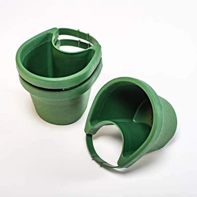 Afbeelding van UPP Plantenpot voor downpipe/ regenwatergoot, groen, 3 stuks