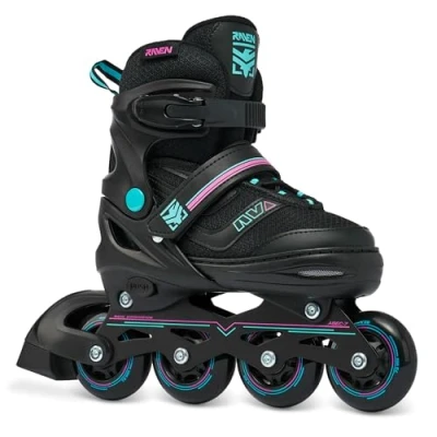 Afbeelding van Raven Drill inline skates verstelbaar (34 37 (20,5 23,5 cm), mint/roze)
