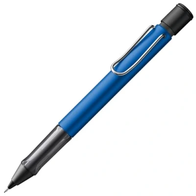 Afbeelding van LAMY AL star oceanblue Mechanisch Potlood met transparante, ergonomische grip &amp; lichtgewicht aluminium behuizing inclusief M 41 fijnstreepvulling 0,5 mm gum