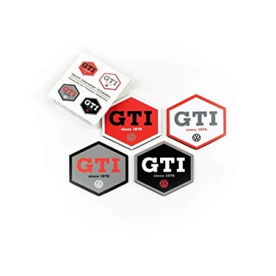 Afbeelding van VW GTI Onderzetter 4 pc Set Hexagon/4 kleuren