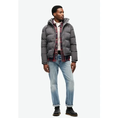 Afbeelding van Superdry Everest Hooded Puffer Winterjas, Heren, Maat: Medium, Charcoal