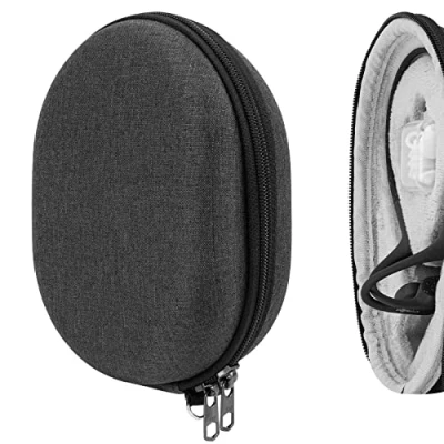 Afbeelding van Geekria Shield Hoofdtelefoonhoes, compatibel met AfterShokz Shokz OpenRun Mini, Air, Pro, OpenRun, OpenComm, OpenMove Case, Vervangende Hard Shell Reisdraagtas kabelopslag