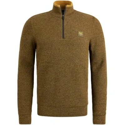 Afbeelding van PME Legend Trui Mouline Half Zip Bruin 3XL