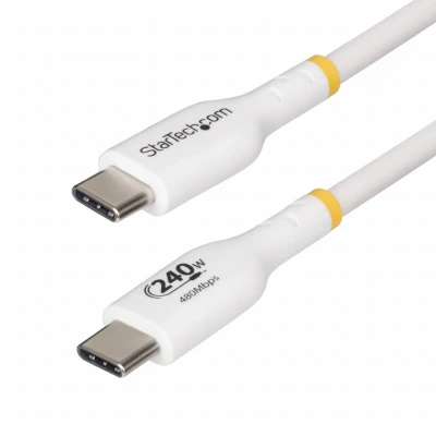 Afbeelding van StarTech.com 3m USB C Laadkabel, Wit, IF Gecertificeerde Kabel, 240W PD EPR, 2.0 Type Laptop M/M