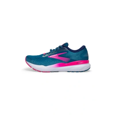 Afbeelding van Brooks Ghost 16 GTX Hardloopschoenen neutraal, Dames, Maat: 35.5, Moroccan blue pink yellow Textiel