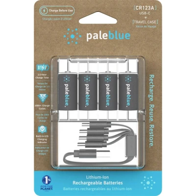 Afbeelding van Paleblue Speciale oplaadbare batterij CR123 Li ion 3 V 860 mAh