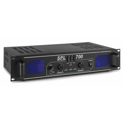 Afbeelding van SkyTec SPL700 versterker 2 x 350W met equalizer en verlicht