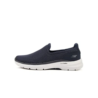 Afbeelding van Skechers Heren Go Walk 6 Motley Sneaker, Navy Textiel Synthetisch, 49.5 EU