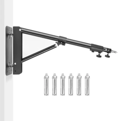 Afbeelding van Wandmontage, driehoek giekarm, 180º flexibele rotatie, voor fotografie stroboscooplicht, monolight, softbox, paraplu, reflector en ringlicht, rotatie