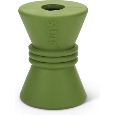 Afbeelding van Beeztees Sumo Play Diabolo Hondenspeelgoed Rubber Groen 10x7x7 c