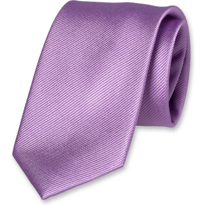 Afbeelding van E.L. Cravatte Stropdas Lila 100% Zijde