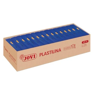 Afbeelding van Jovi Boetseerpasta Plastilina donkerblauw 15 stuks