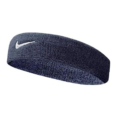 Afbeelding van Nike Swoosh Hoofdband, uniseks, volwassenen, blauw (obsidiaan/wit), eenheidsmaat