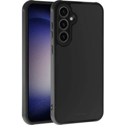 Afbeelding van Vivanco FRSTCVVSGS23FEBK Backcover Samsung Galaxy S23 FE Transparant, Zwart Inductieve lading