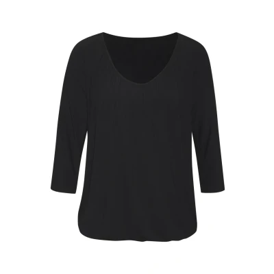 Afbeelding van Lascana 3/4 ARM Longsleeve, Dames, Maat: 32/34, Schwarz