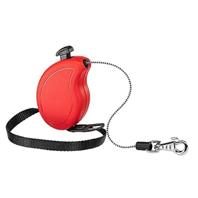 Afbeelding van Ferplast Uitschuifbare Hondenriem FLIPPY ONE, voor kleine honden tot 8 kg, verlengsnoer max. 3 m. Enkele knop vergrendelen en ontgrendelen, rood