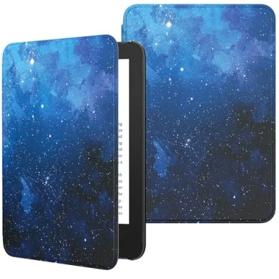Afbeelding van MoKo Case Fits 6&quot; All New Kindle (11th Generation 2024/2022 Release), Lightweight Shell Cover with Auto Wake/Sleep for 11th Gen e Reader, BlueStarrySky