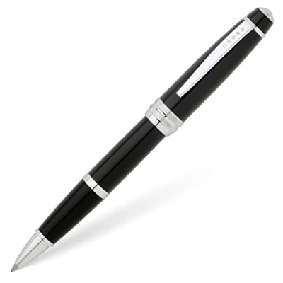 Afbeelding van Cross Bailey Rollerball Selectip Pen (lijndikte M) zwarte lak verchroomd
