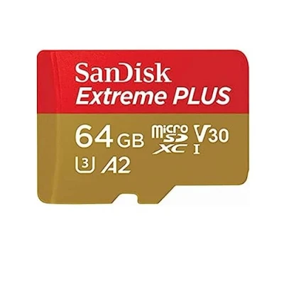 Afbeelding van SanDisk Extreme Plus MicroSDXC 64GB+SD Adapter A