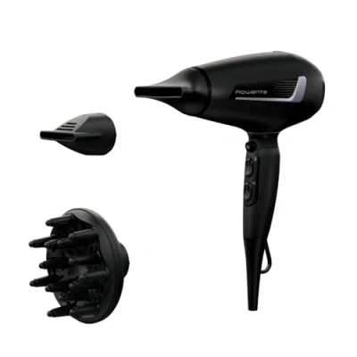 Afbeelding van Rowenta CV8825 Pro Expert haardroger, 2100 Watt AC motor, sneldrogend, toermalijncoating voor stralende glans, gebruiksvriendelijk, koudstand, incl. accessoires, zwart