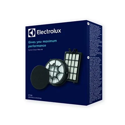 Afbeelding van Electrolux EF112 filterset voor CyclonClean (1 hygiënefilter, 1 grof vuil motorfilter, afvoerfilter, filtervervanging, optimale filtratieprestaties, verbeterd zuigvermogen, schone lucht, zwart)